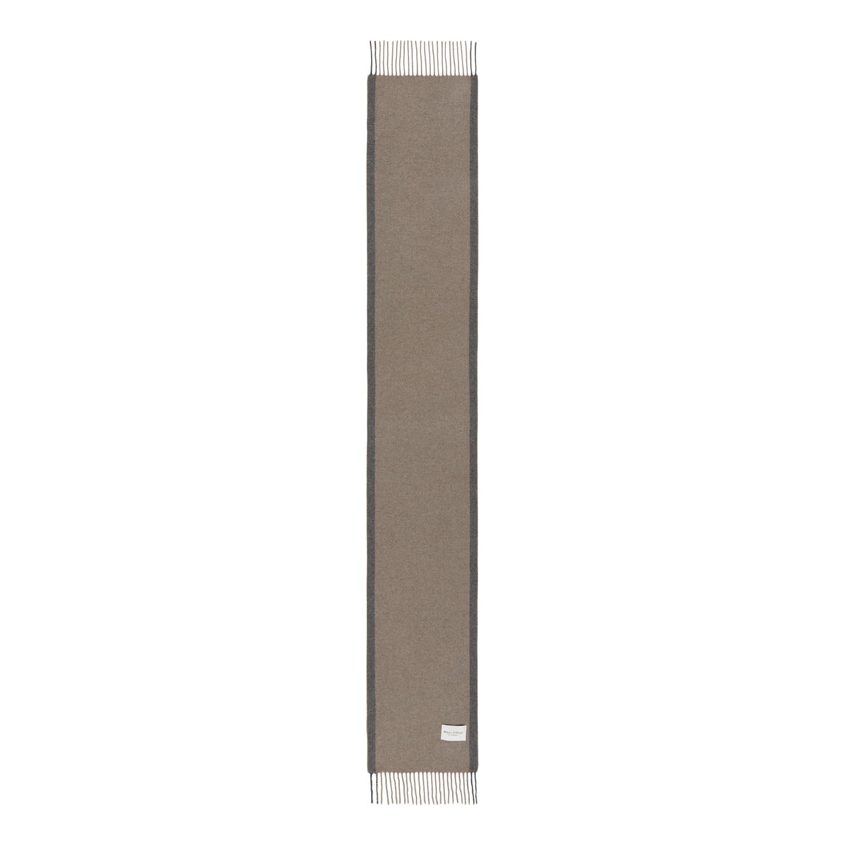 Écharpe Web en laine vierge douce beige, MARC O'POLO