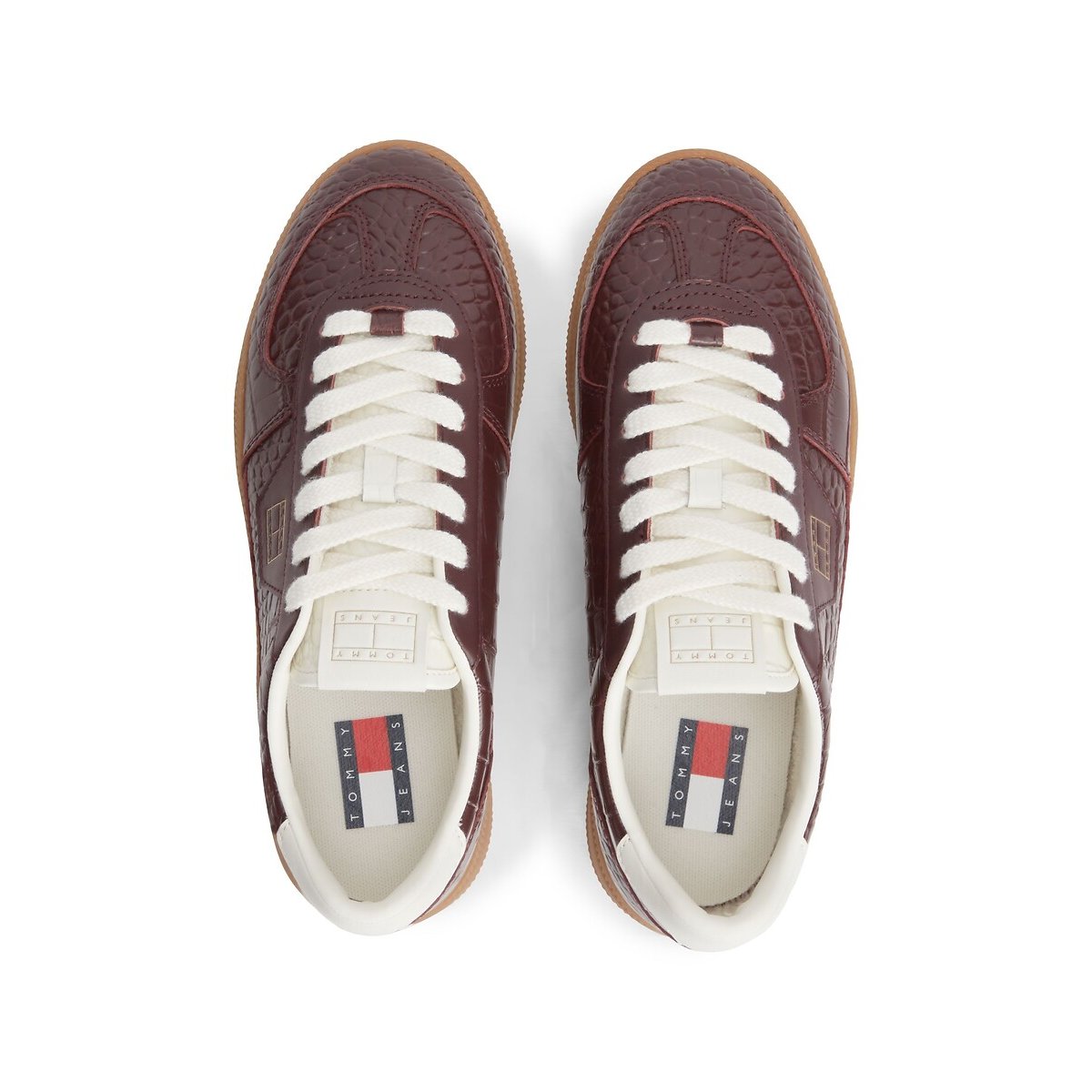 Scarpe da ginnastica in pelle, THE GREENWICH EDGE PREMIUM bordeaux , TOMMY JEANS