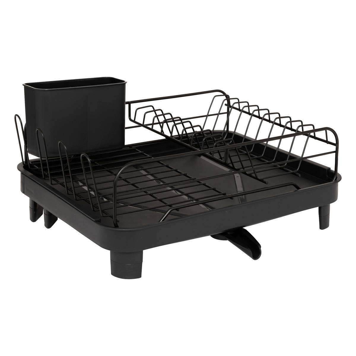 Égouttoir à vaisselle extensible BLACK EDITION noir, 5FIVE SIMPLY SMART