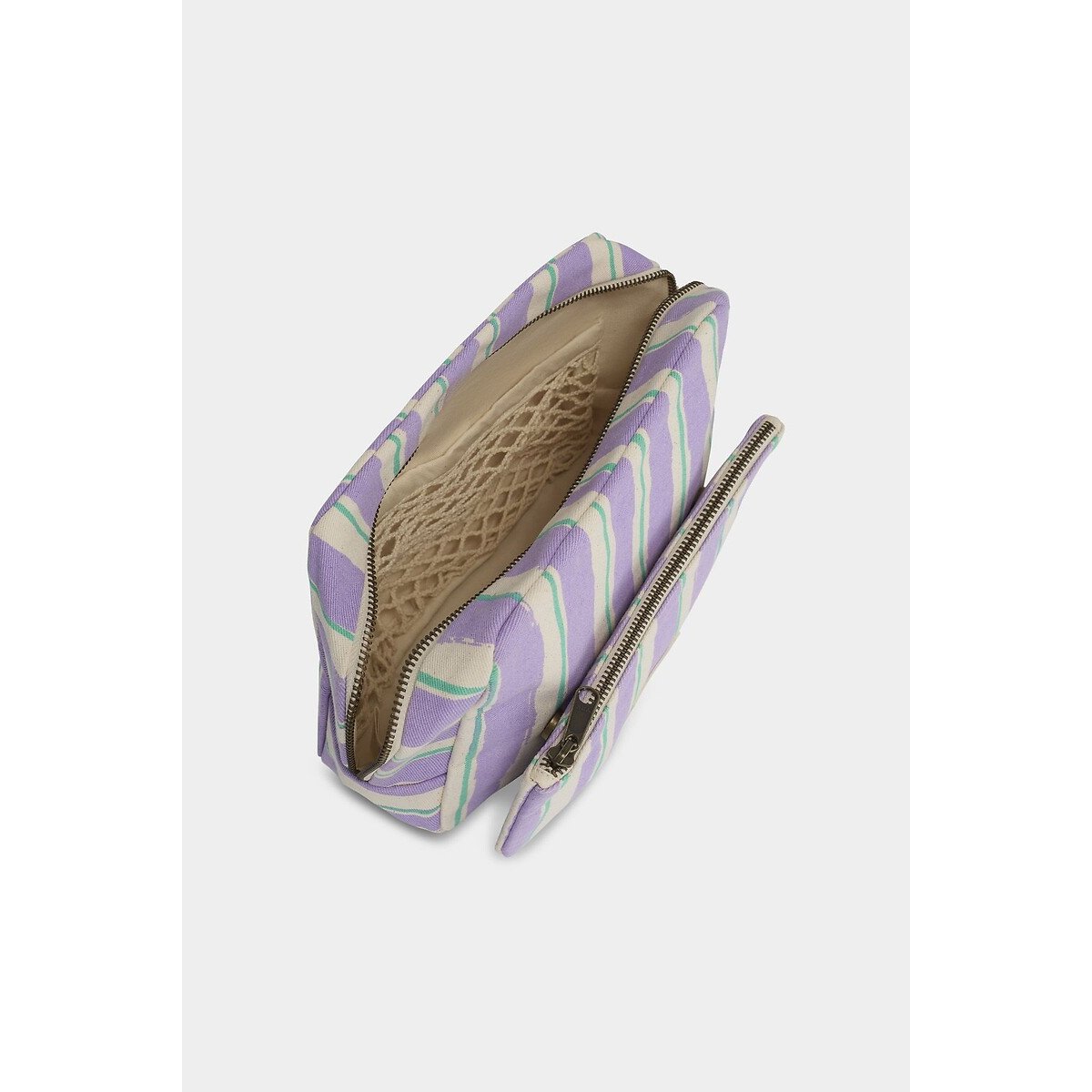 Gestreiftes XL-Necessaire ALIX violett gestreift fantasie, HINDBAG