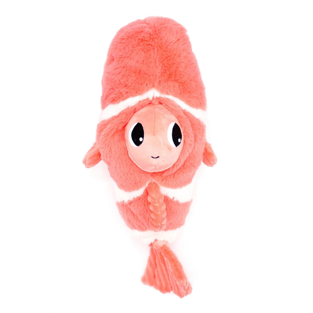 Peluche poisson clown maman et bébé rose, LES DEGLINGOS