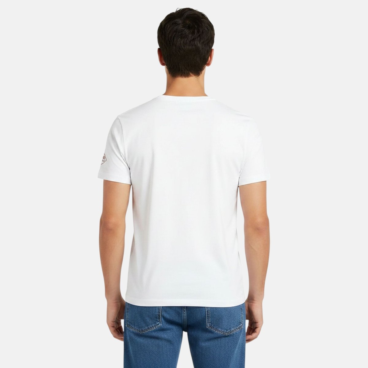 T-shirt manches courtes imprimé, col rond blanc, LEE COOPER