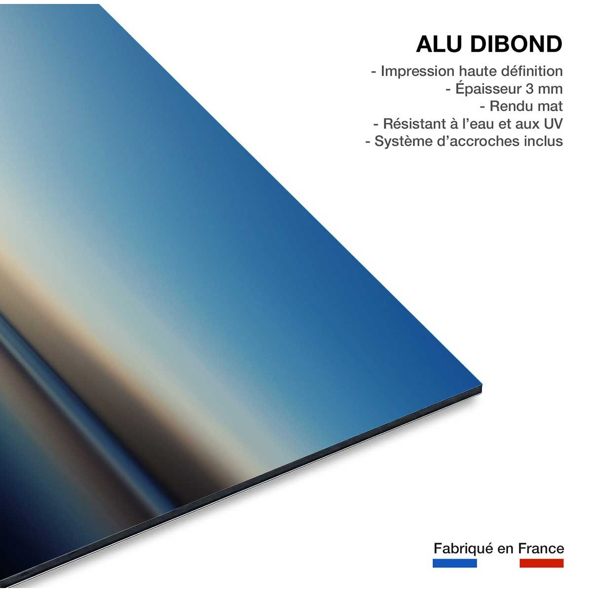Tableau glacis boat tableau alu dibond, HEXOA