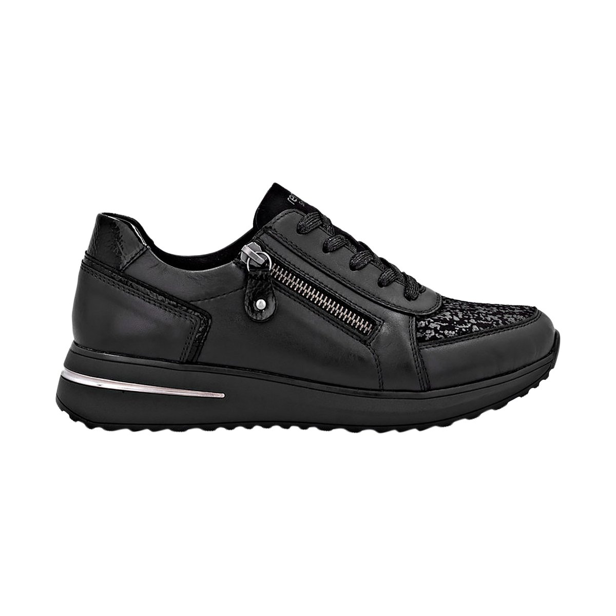 Basket à Lacets Et Zip Minato noir, REMONTE