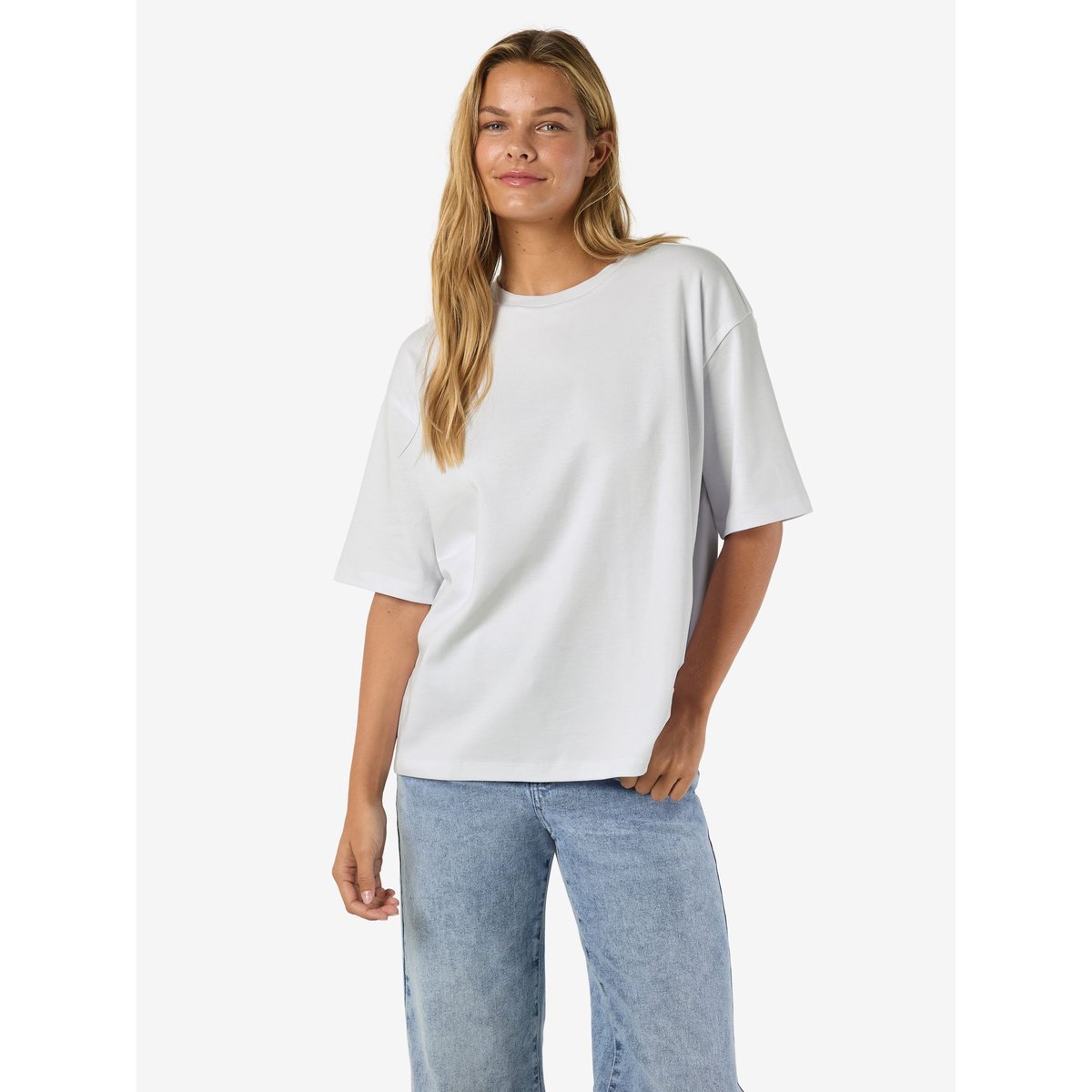T-Shirt bright white, NOISY MAY