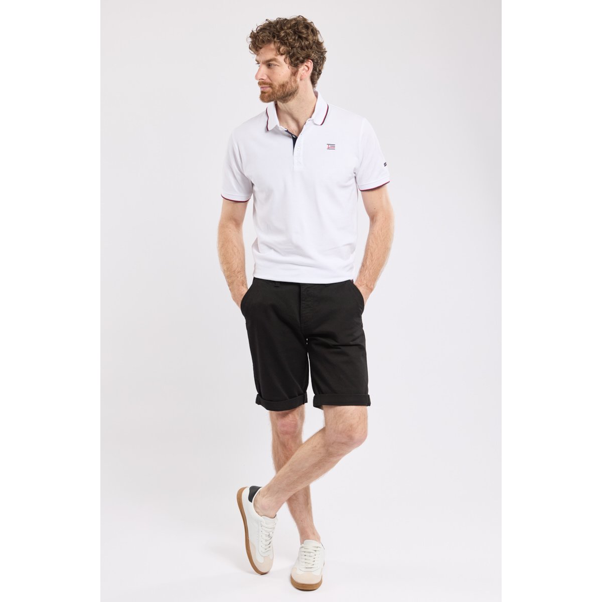 Bermuda en coton CABOTEUR noir, ARMOR-LUX