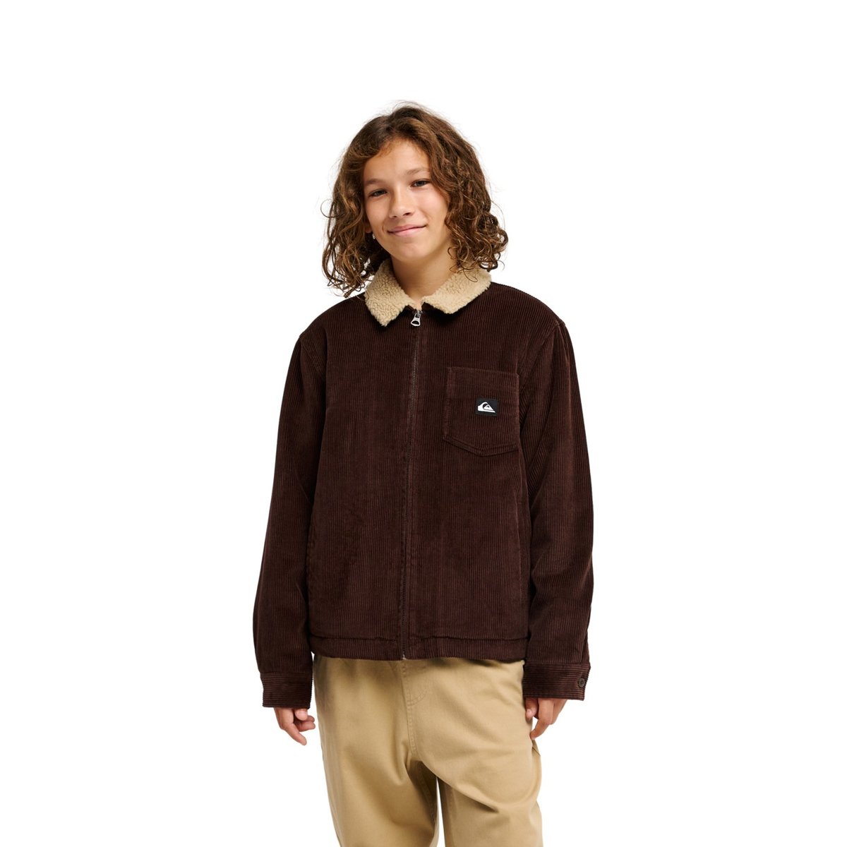 Veste Harrington DNA SHERPA HARRINGTON marron java, QUIKSILVER