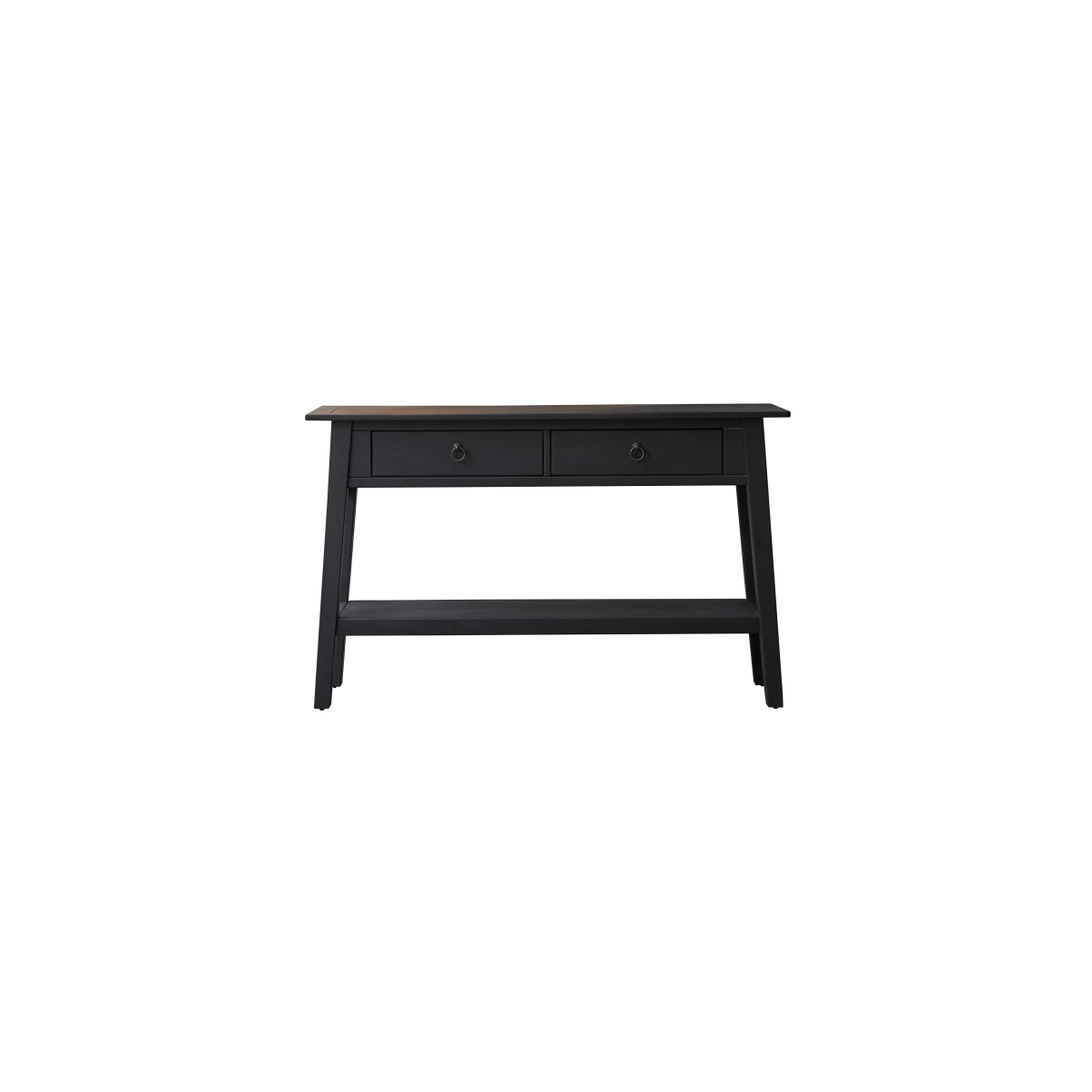 Console en Pin massif, THAKI BLACK noir, TIKAMOON