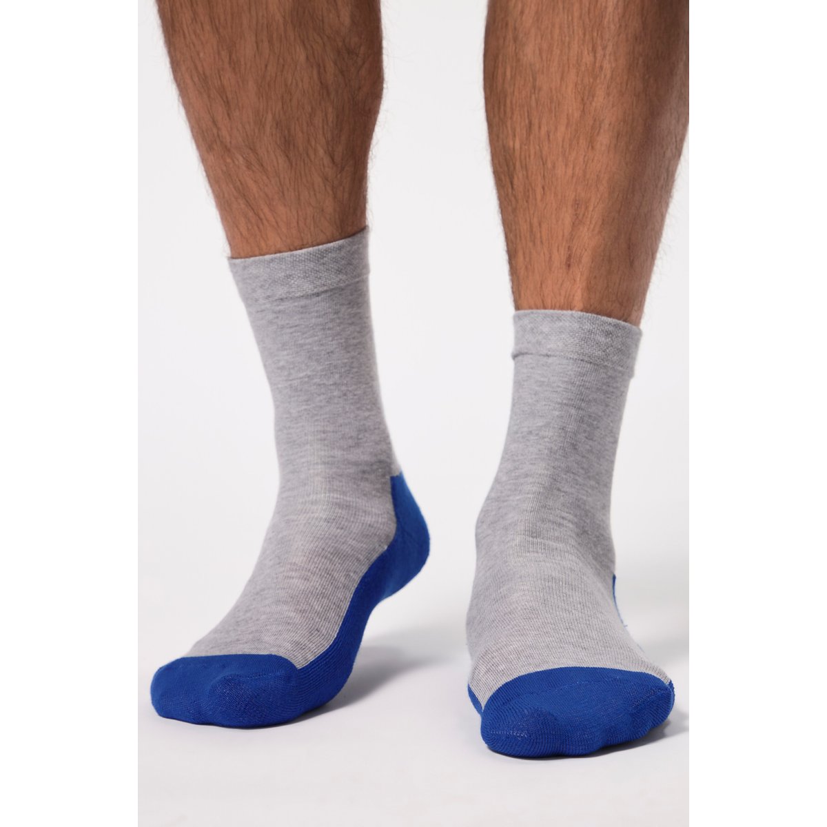 Chaussettes avec semelle amortie très souple bleu cobalt, JP1880