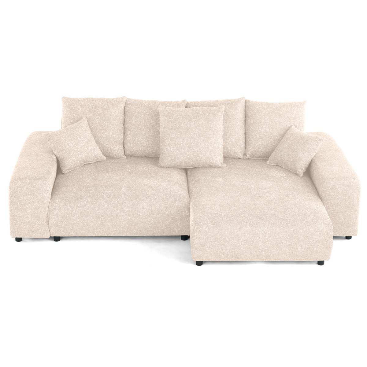 Canapé d'Angle Convertible 4 places - SPICE beige, BEST MOBILIER