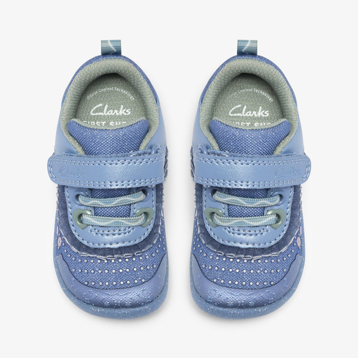Escarpins Cuir Coupe Large ROAMER GLEAM T bleu, CLARKS