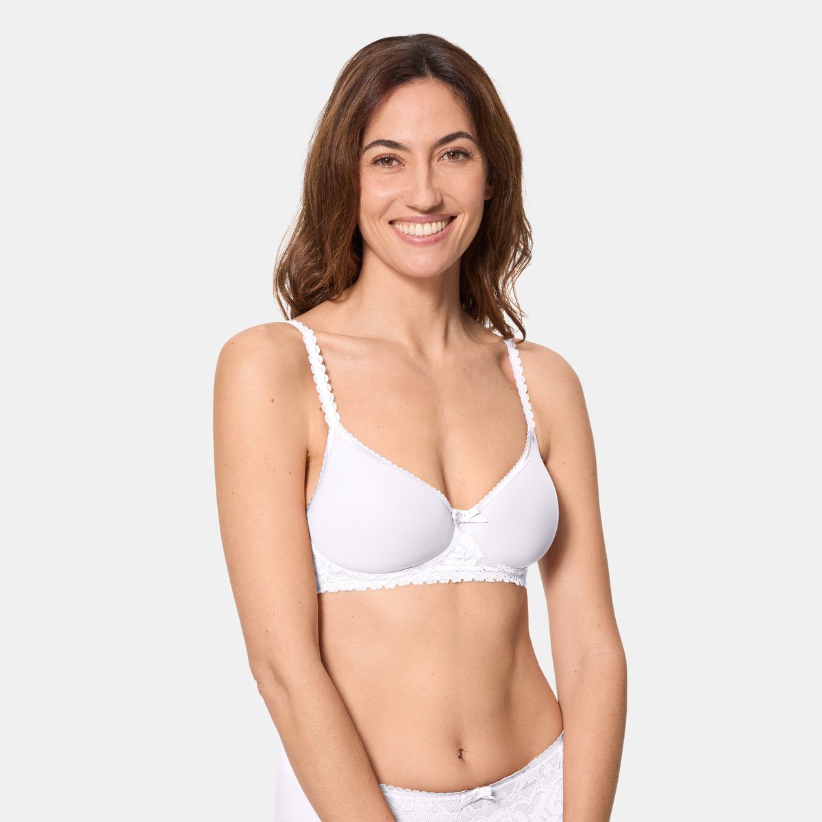 Soutien-gorge sans armatures Flower Elegance blanc, PLAYTEX