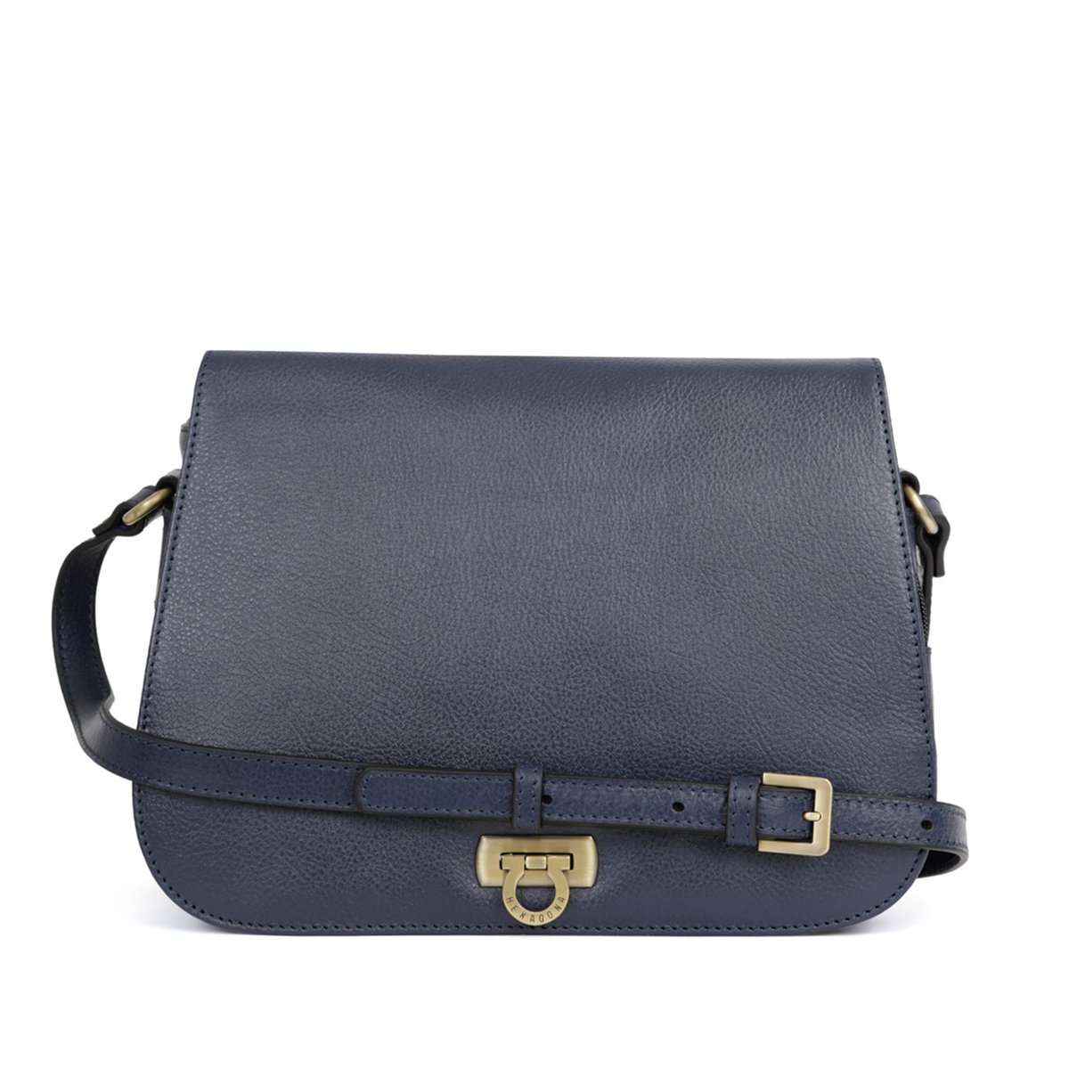Sac porté travers RÉPUBLIQUE bleu marine, HEXAGONA