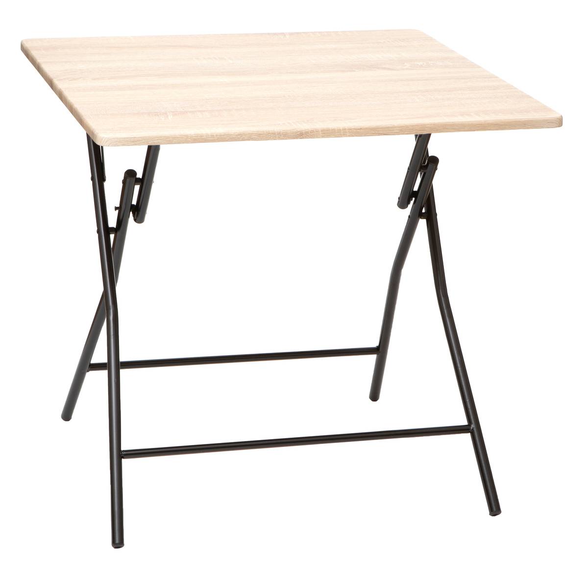 Table pliante 4 places en acier avec repose-pieds beige, 5FIVE SIMPLY SMART