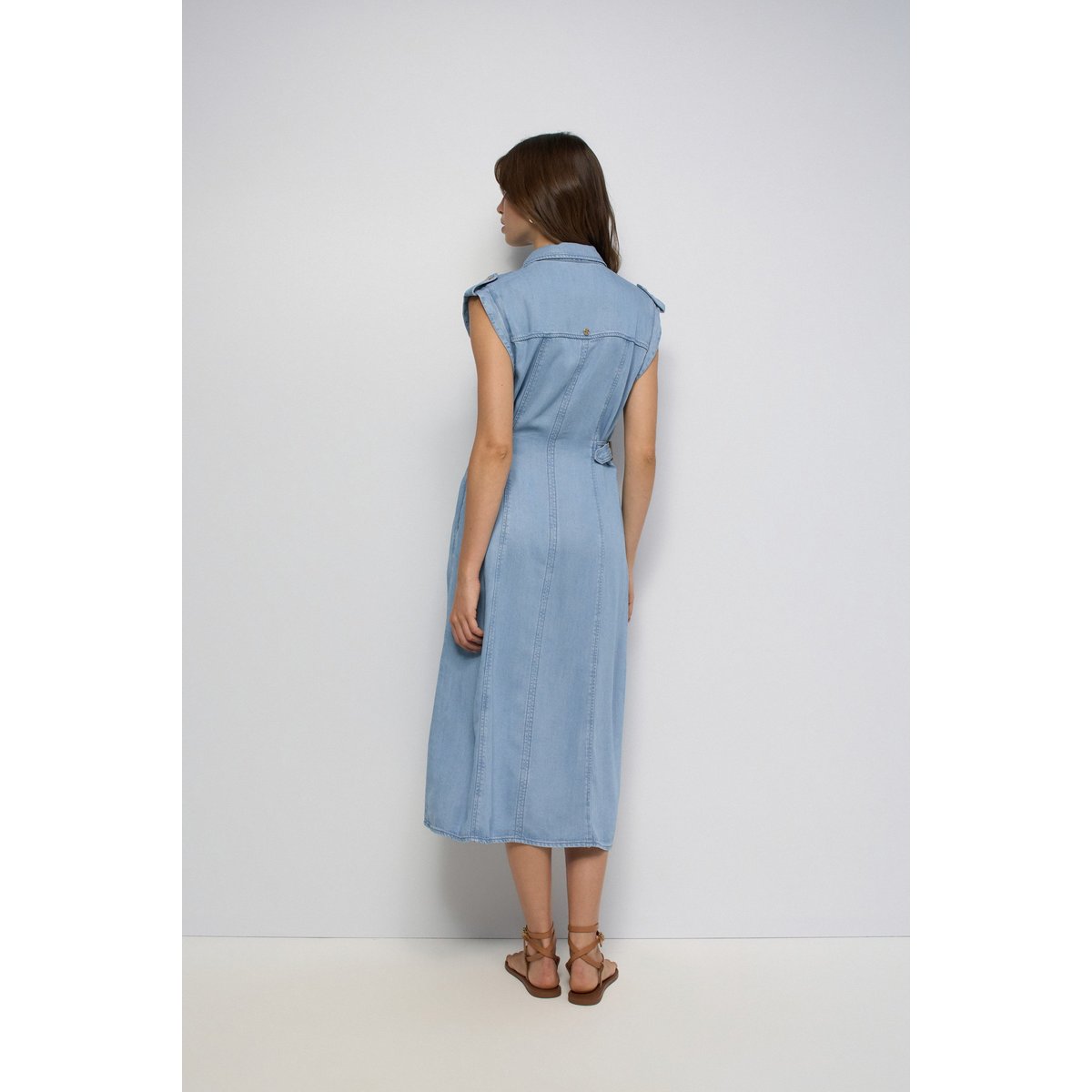 ROBE EN LIGHTDENIM bleu turquoise, SALSA JEANS