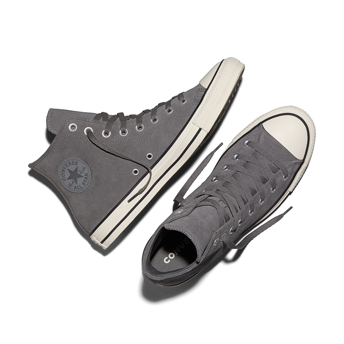 Baskets CHUCK TAYLOR ALL STAR HI SEASONAL COLOR SUEDE gris, CONVERSE