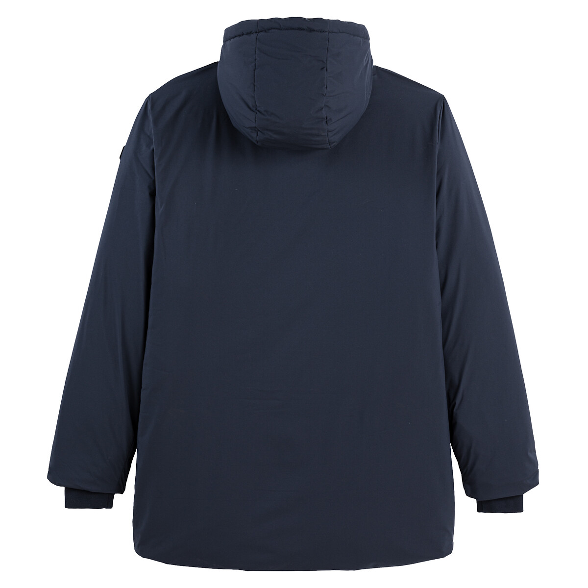 Parka zippée doublure matelassée à capuche bleu marine, SCHOTT