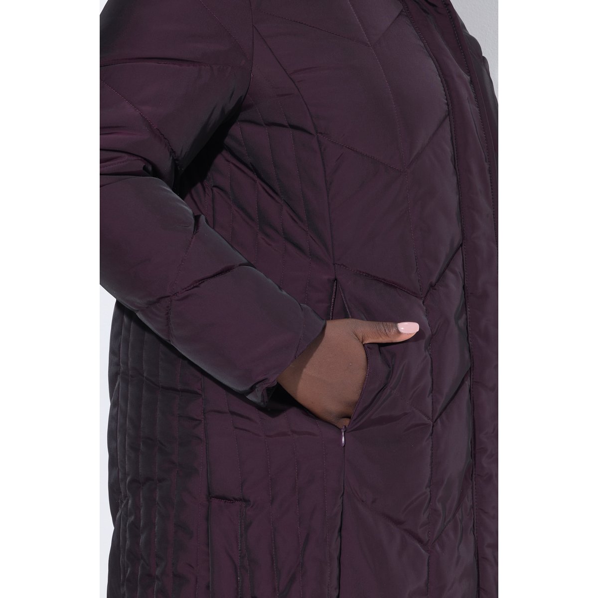 Manteau matelassé et imperméable raisin foncé, ULLA POPKEN