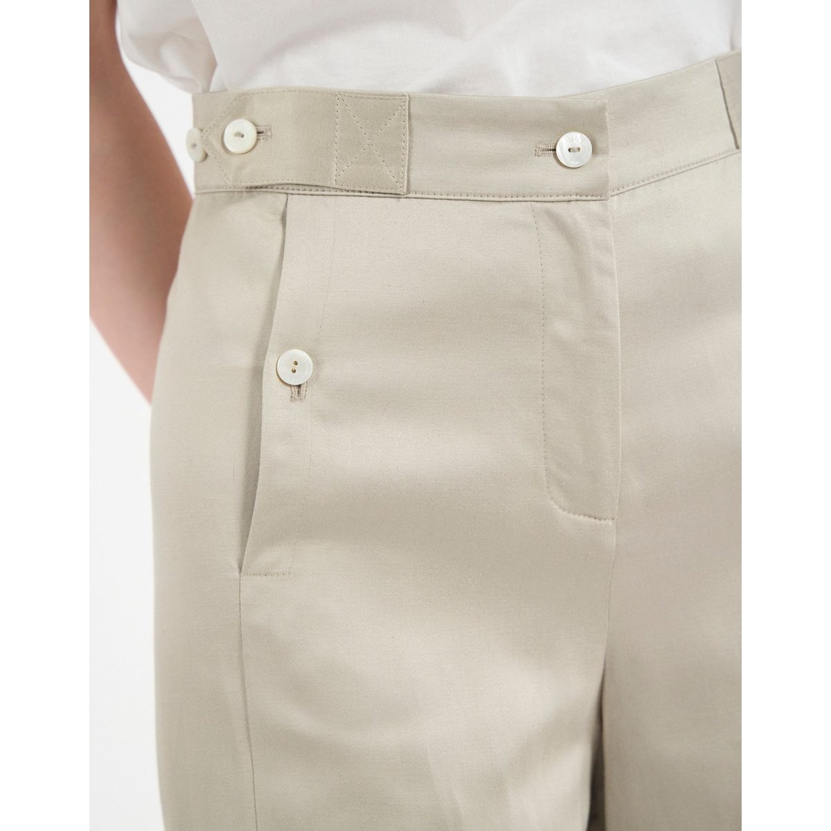 Pantalon à pinces Piotr mélangé doré light gold, INES DE LA FRESSANGE PARIS