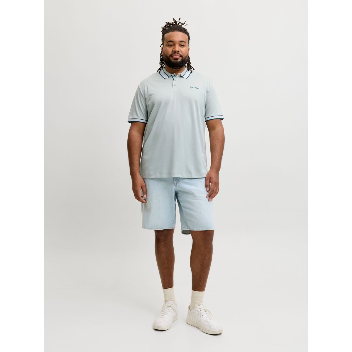 Polo turquiose - aqua gray 1, JACK & JONES