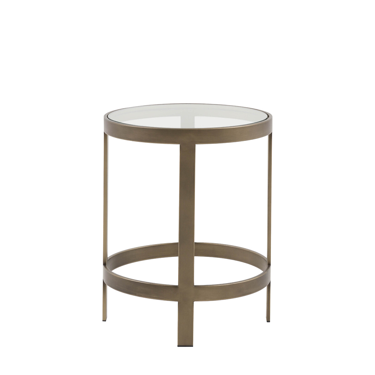 Monty Glass & Metal Side Table bronze, ÉDITÉ