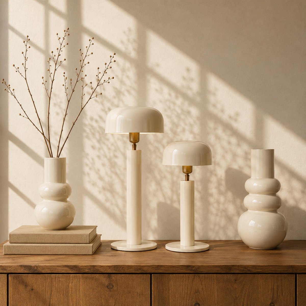 Vase Monza beige - MONZA crème / ivoire, TABLE PASSION