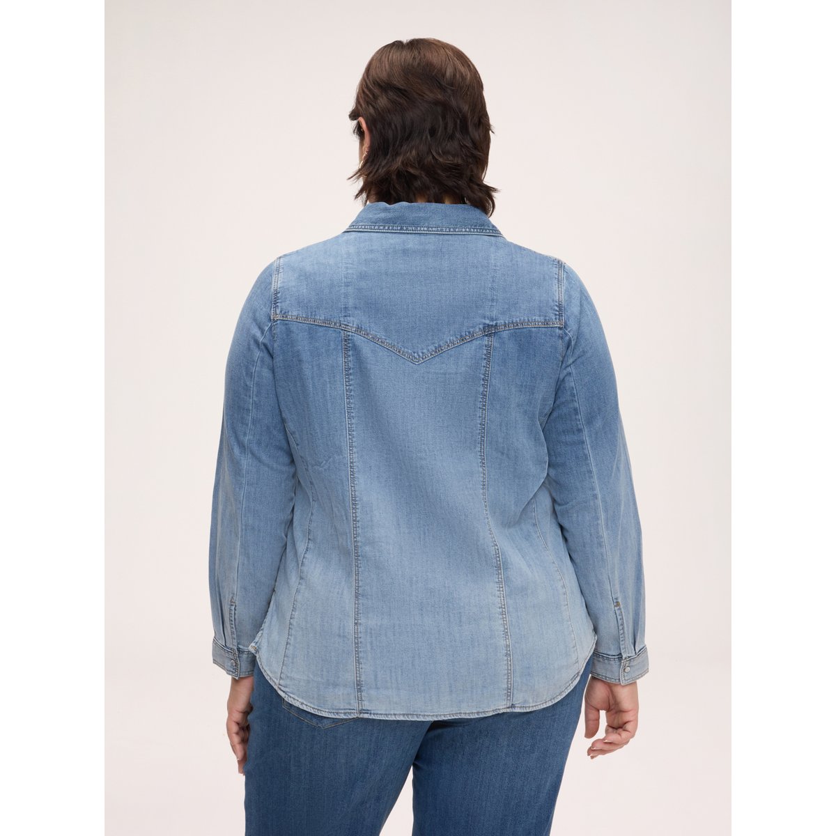 Chemise washed light - blue, FIORELLA RUBINO