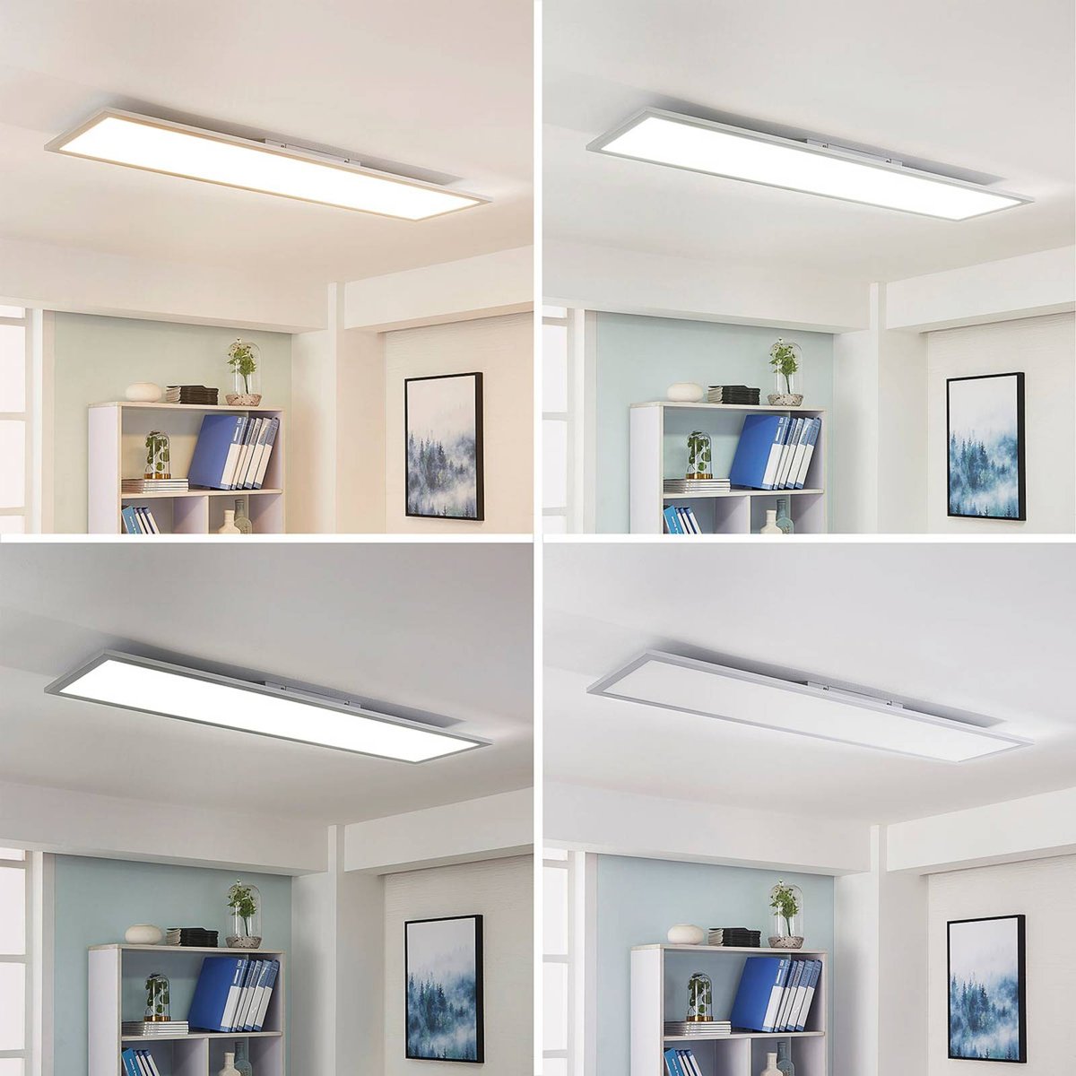 Panneau en aluminiumLED, Lysander argent, blanc, ARCCHIO