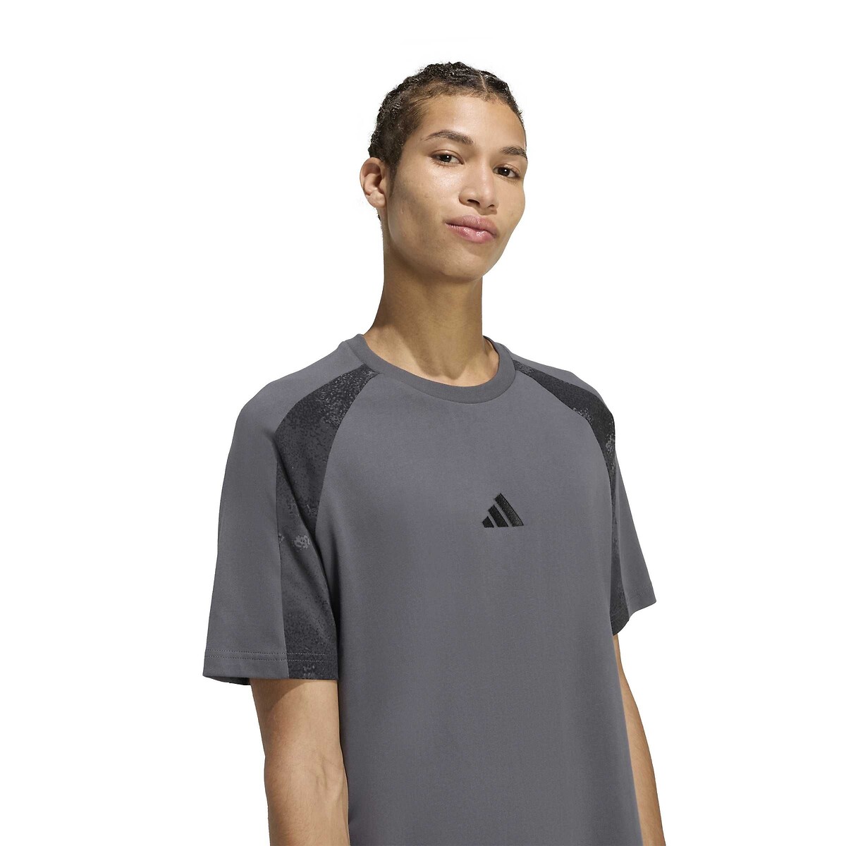 Camo Seasonals T-Shirt with Short Sleeves dark grey, ADIDAS SPORTSWEAR