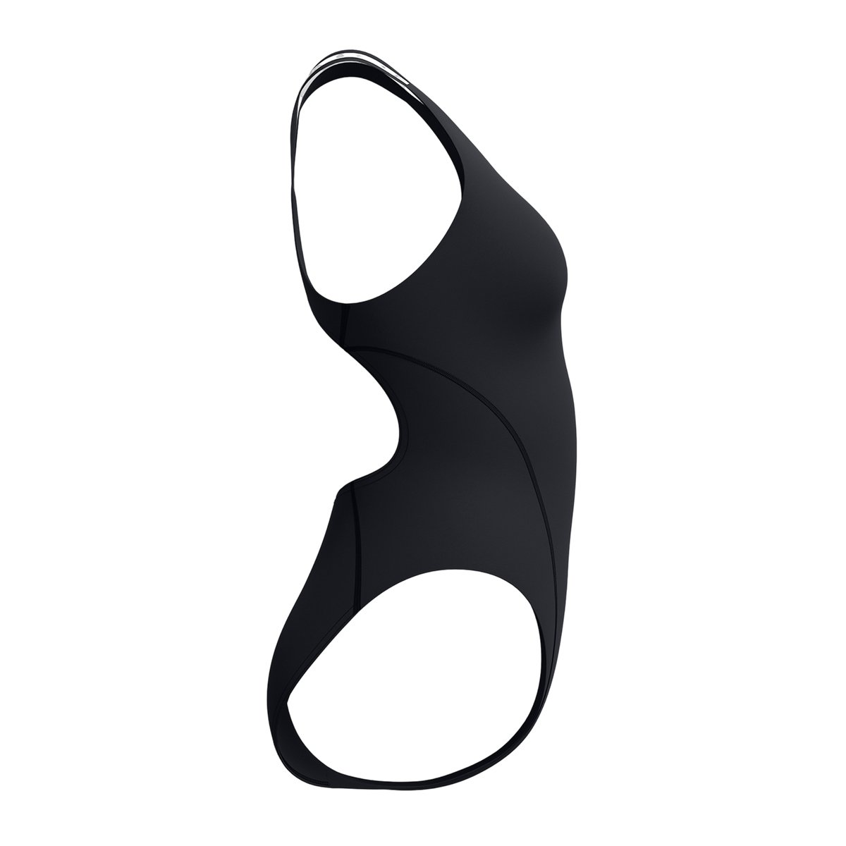 Maillot de bain 1 pièce dos nageur motif/style détail contrasté noir, SPEEDO