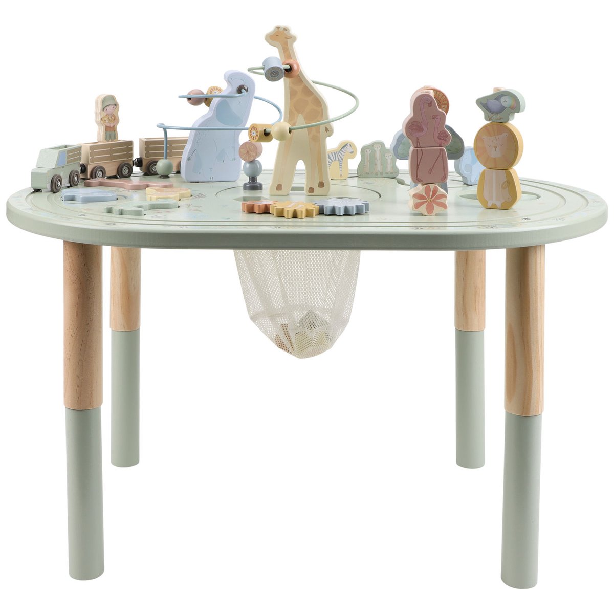 Grande table d'activités vert,multicolore,bois, LITTLE DUTCH