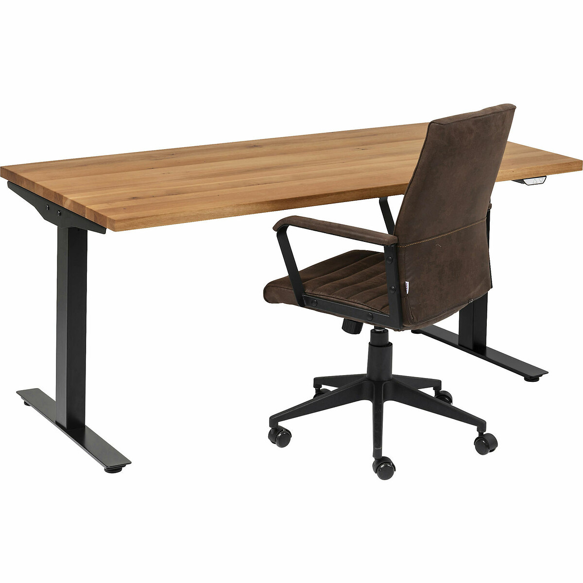 Bureau Office Jackie chêne noir 160x80 noir, KARE DESIGN