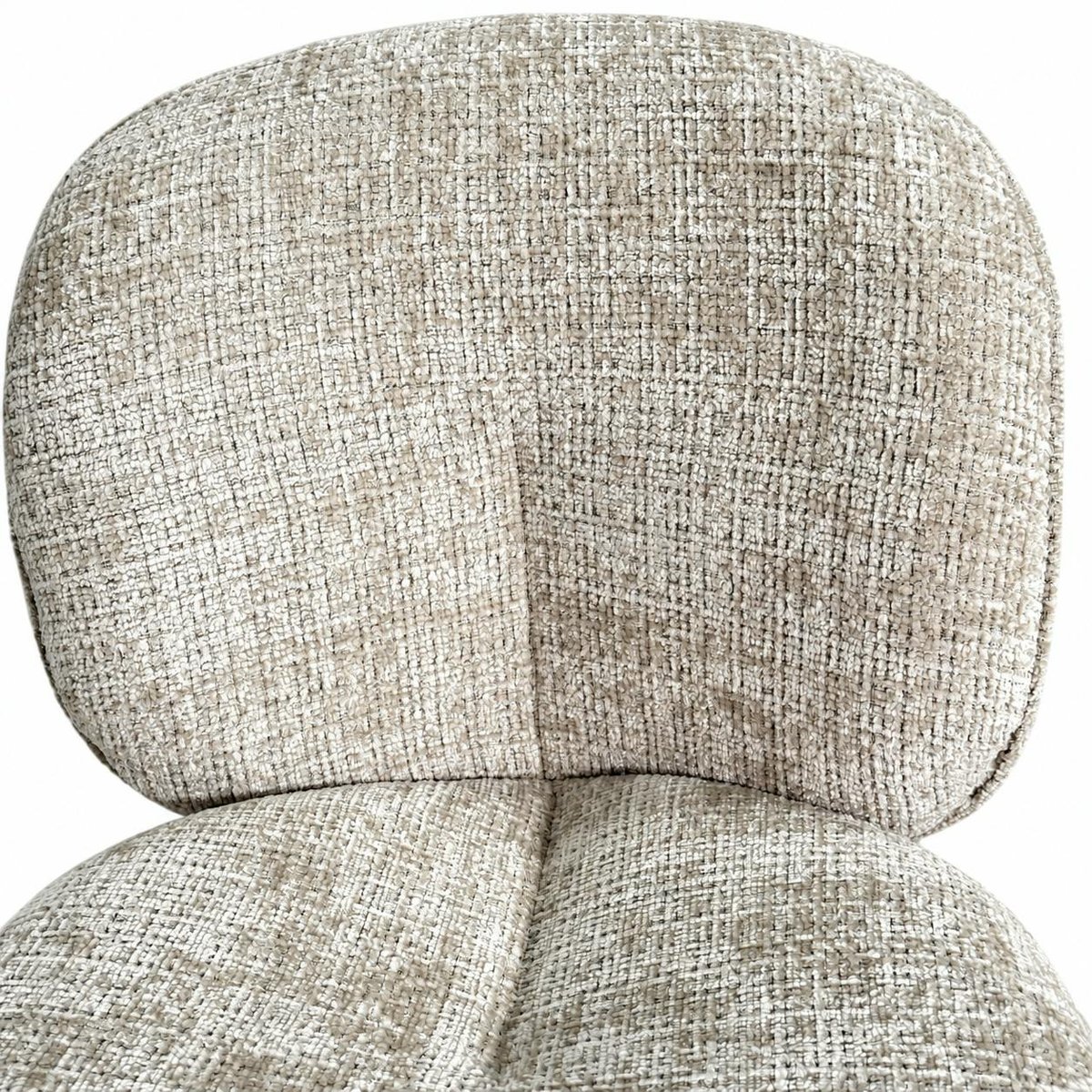 Chaise cosy en tissu (lot de 2) IENA beige, PIER IMPORT
