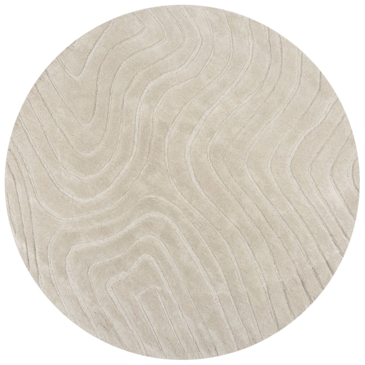 Tapis pure laine tufté main ALLAY beige, NOVATREND