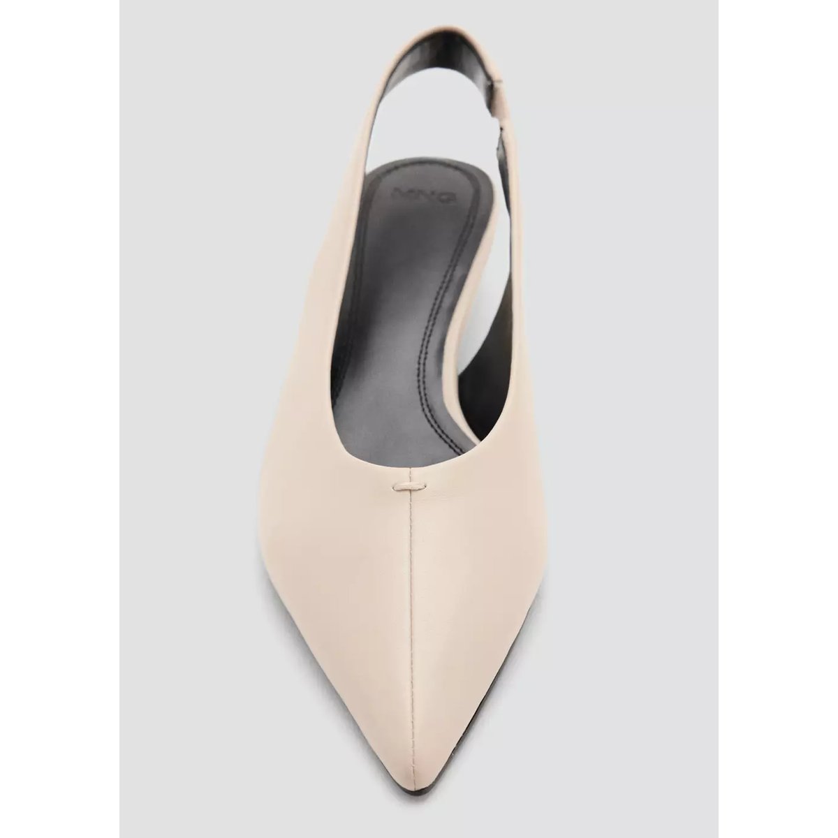 Chaussures pointues talon écru, MANGO