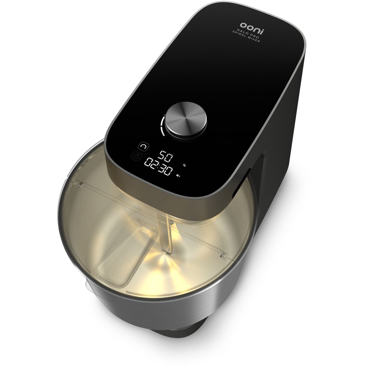 Robot pâtissier Halo Pro gris, 7 L, 58 vitesses, transmission directe couleur unique, OONI