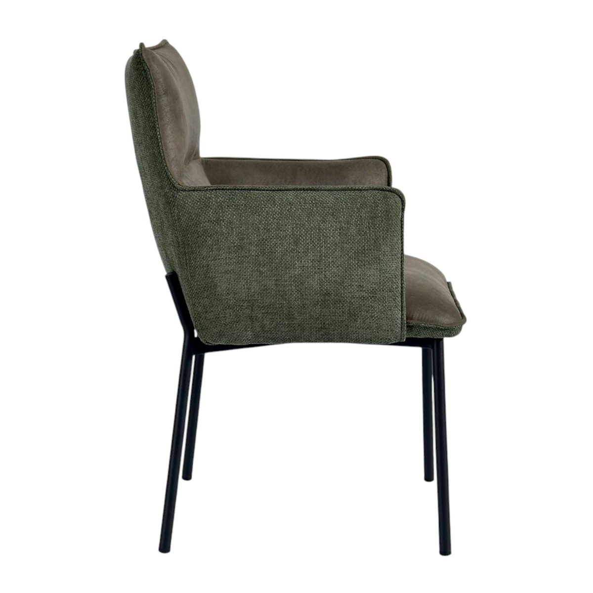 Chaise de table avec accoudoirs (lot de 2) KERALA vert, PIER IMPORT
