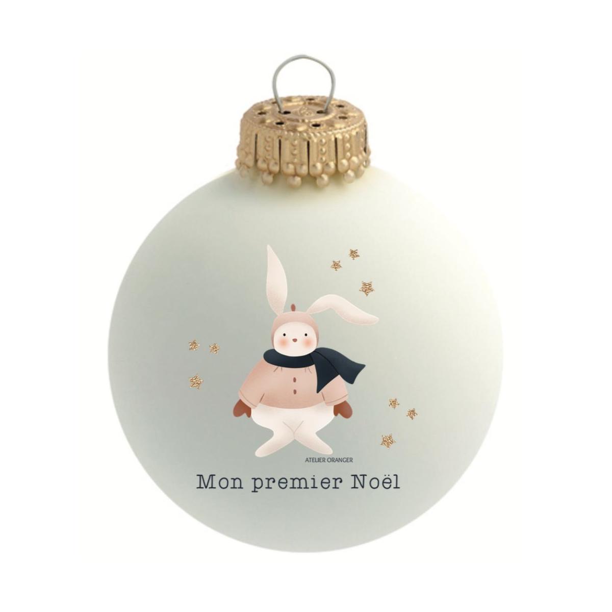 Boule de Noël Atelier Oranger blanc, doré, BAUBELS