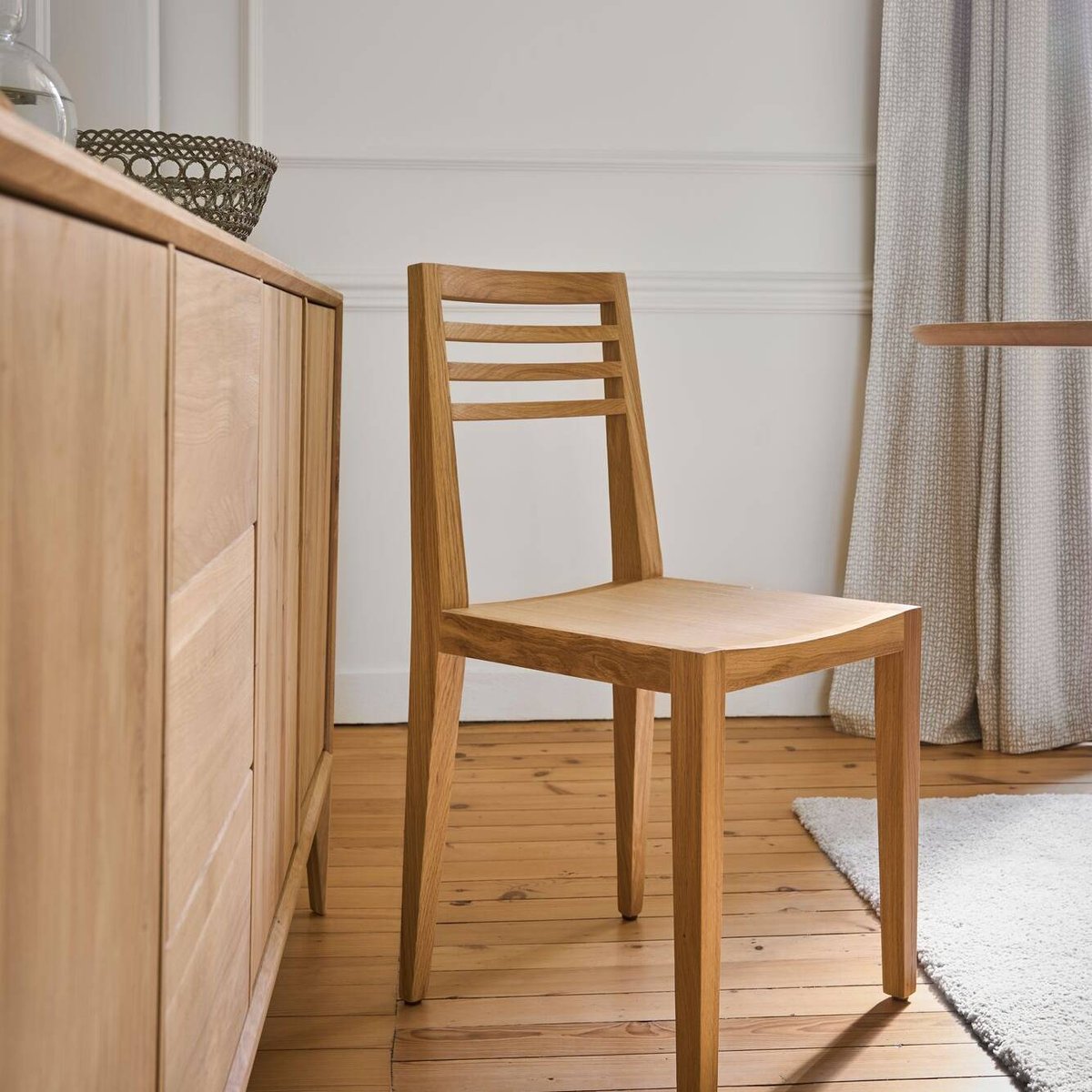 Lot de 2 chaises chêne massif - CANELLE bois clair, CAMIF