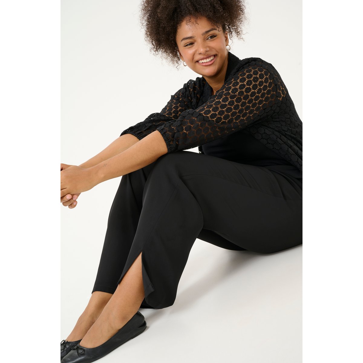 Pantalon de costume noir, KAFFE CURVE