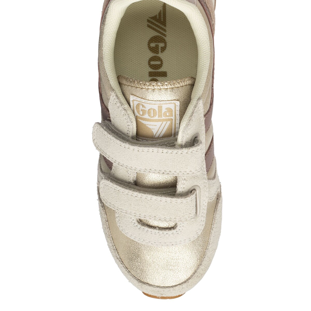 Zapatillas con cierres de velcro, DAYTONA BLAZE STRAP dorado/rosa antiguo, GOLA