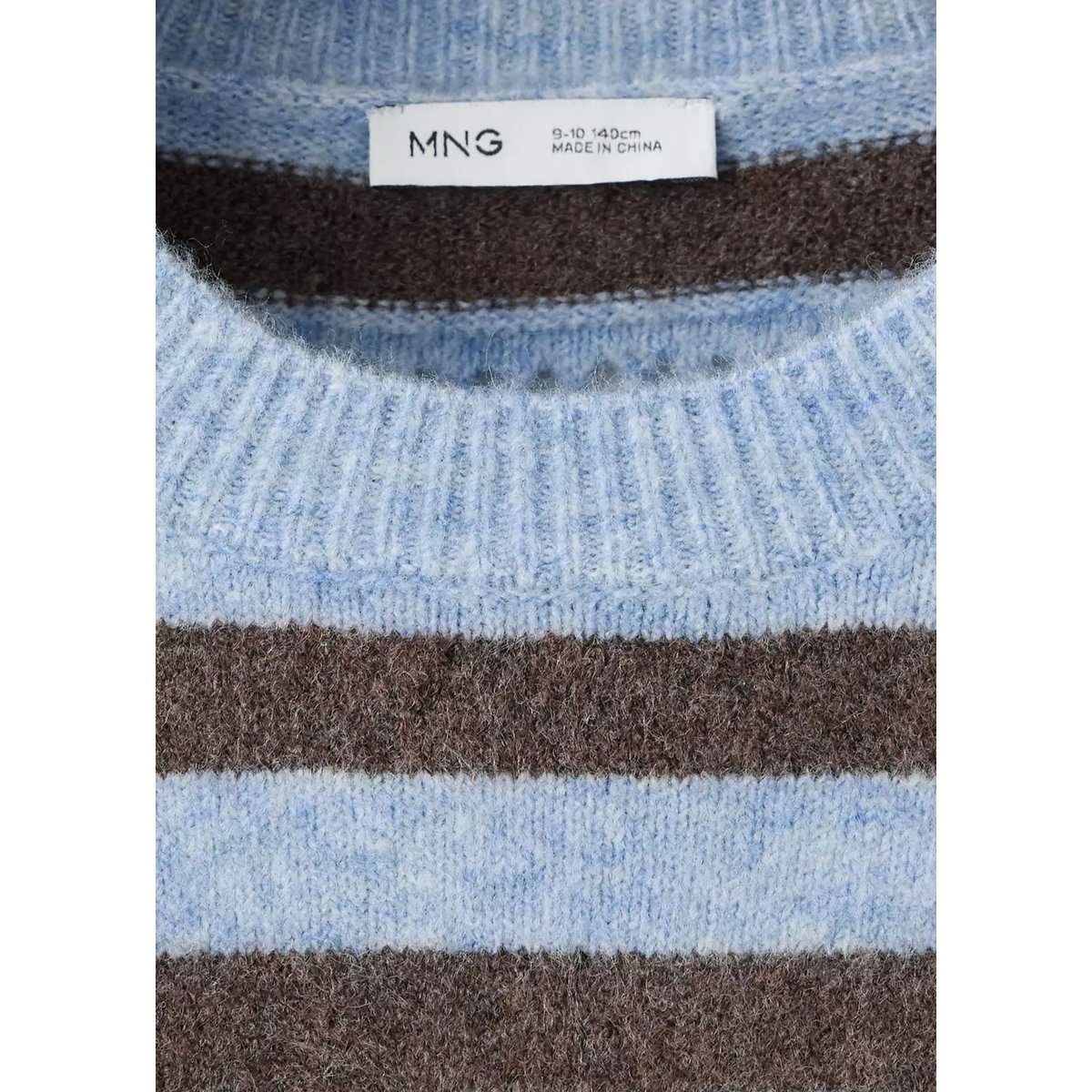 Pull-over en maille à rayures bleu, MANGO KIDS