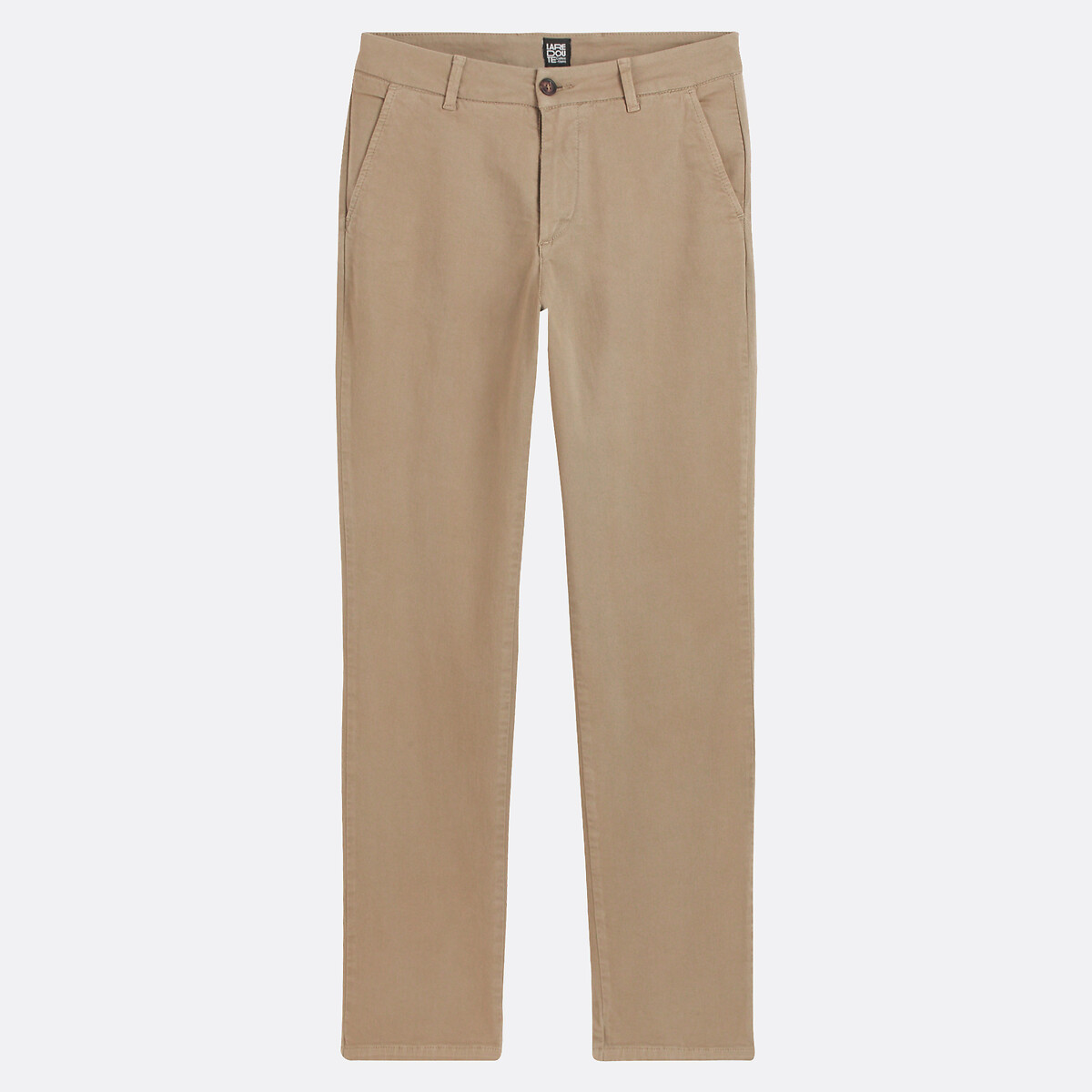 Chino-Hose in Regular-Passform, Signature FRANÇOIS beige, LA REDOUTE COLLECTIONS