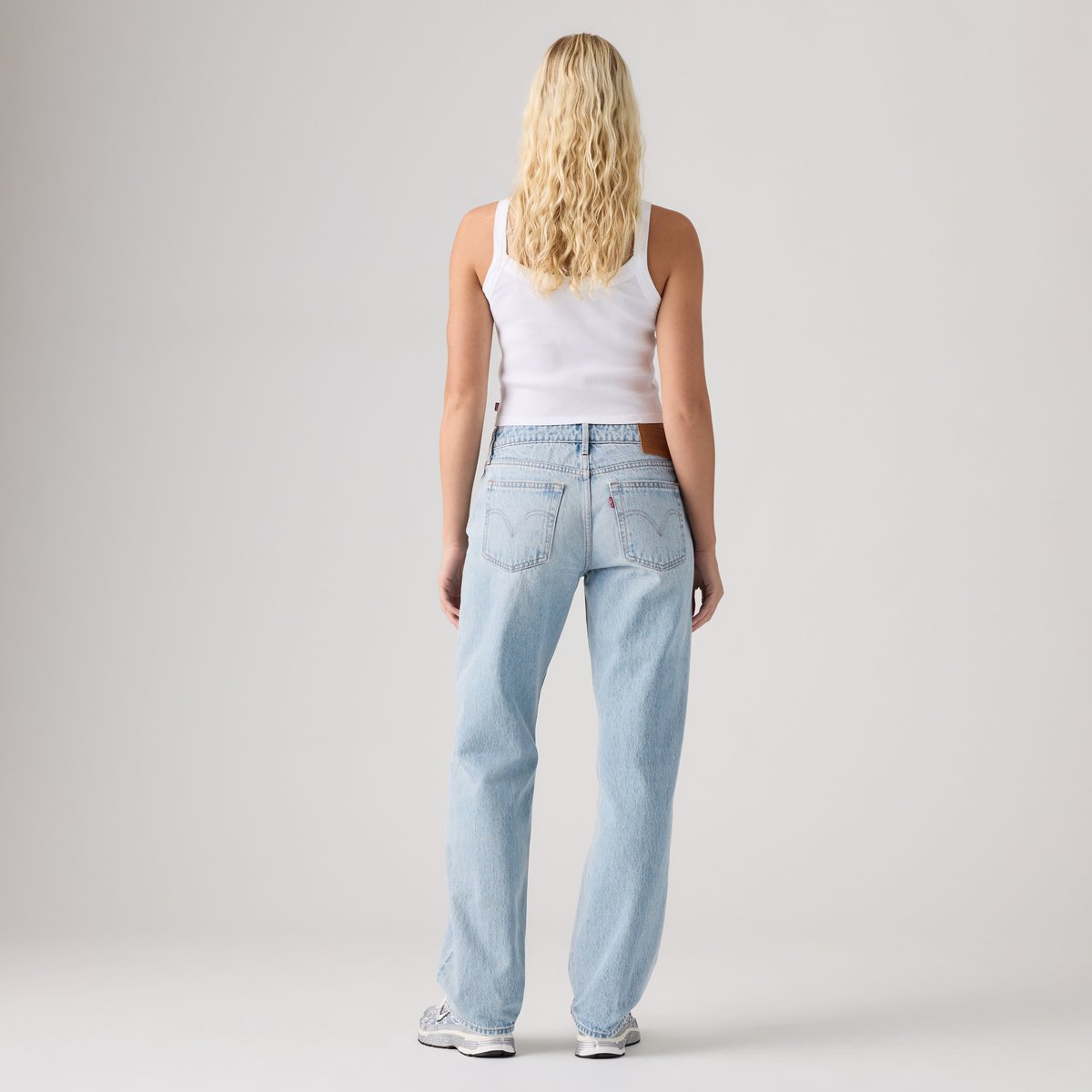 Jean Low Straight bleu - blasted stone clean, LEVI'S