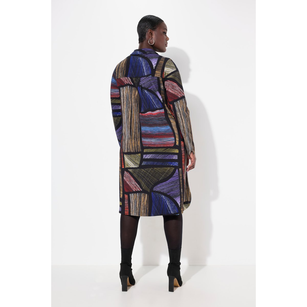 Robe en tissu Punto di Roma noir, ULLA POPKEN