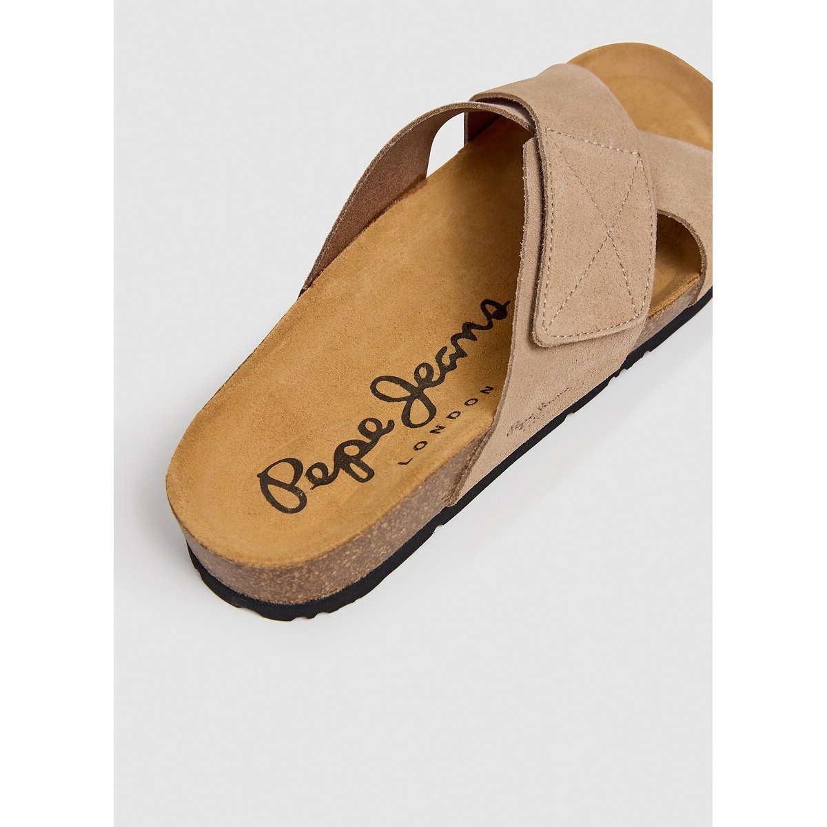 Mules brides croisées Bio Evolve beige, PEPE JEANS