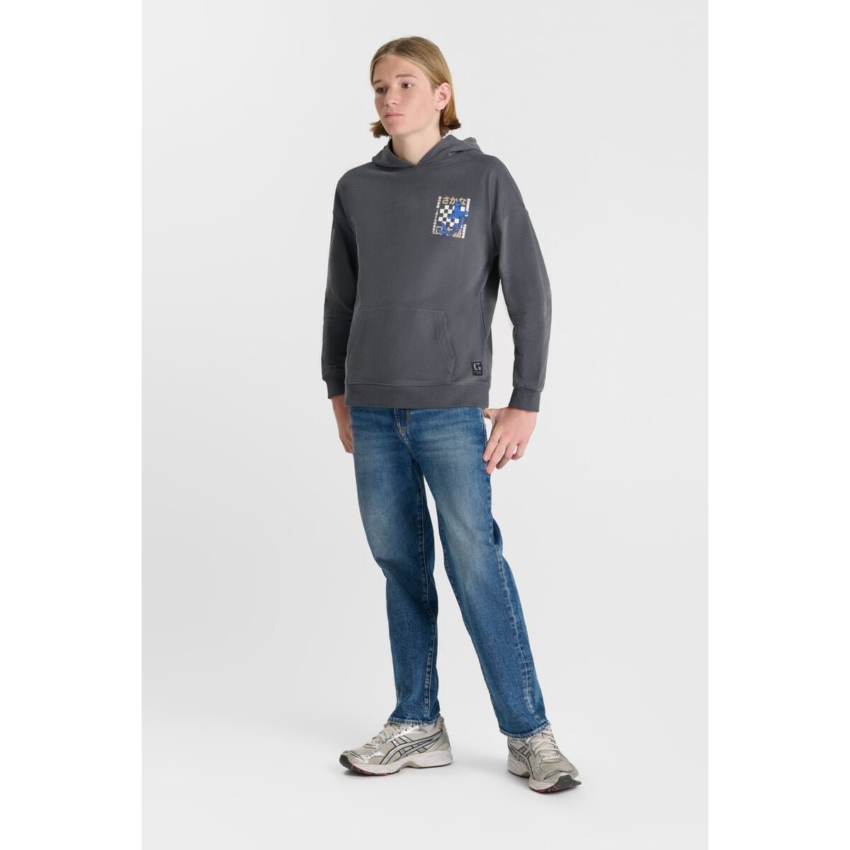 Sweat-Shirt capuche ISTREBO steel, LE TEMPS DES CERISES