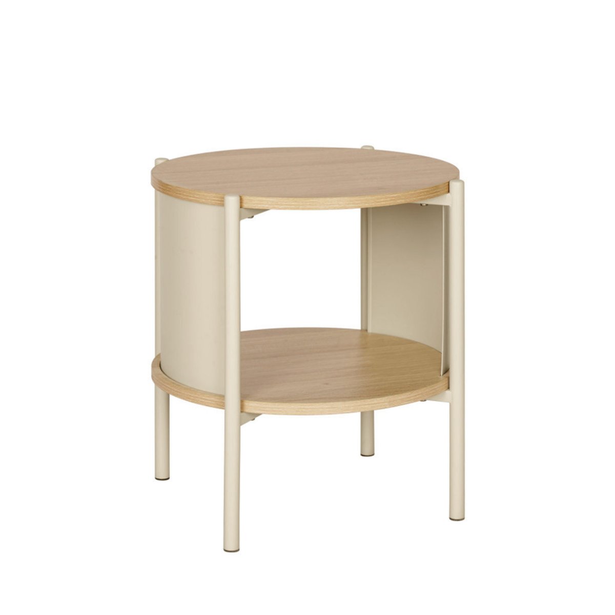 Table de chevet en bois et métal- PACO beige, DRAWER