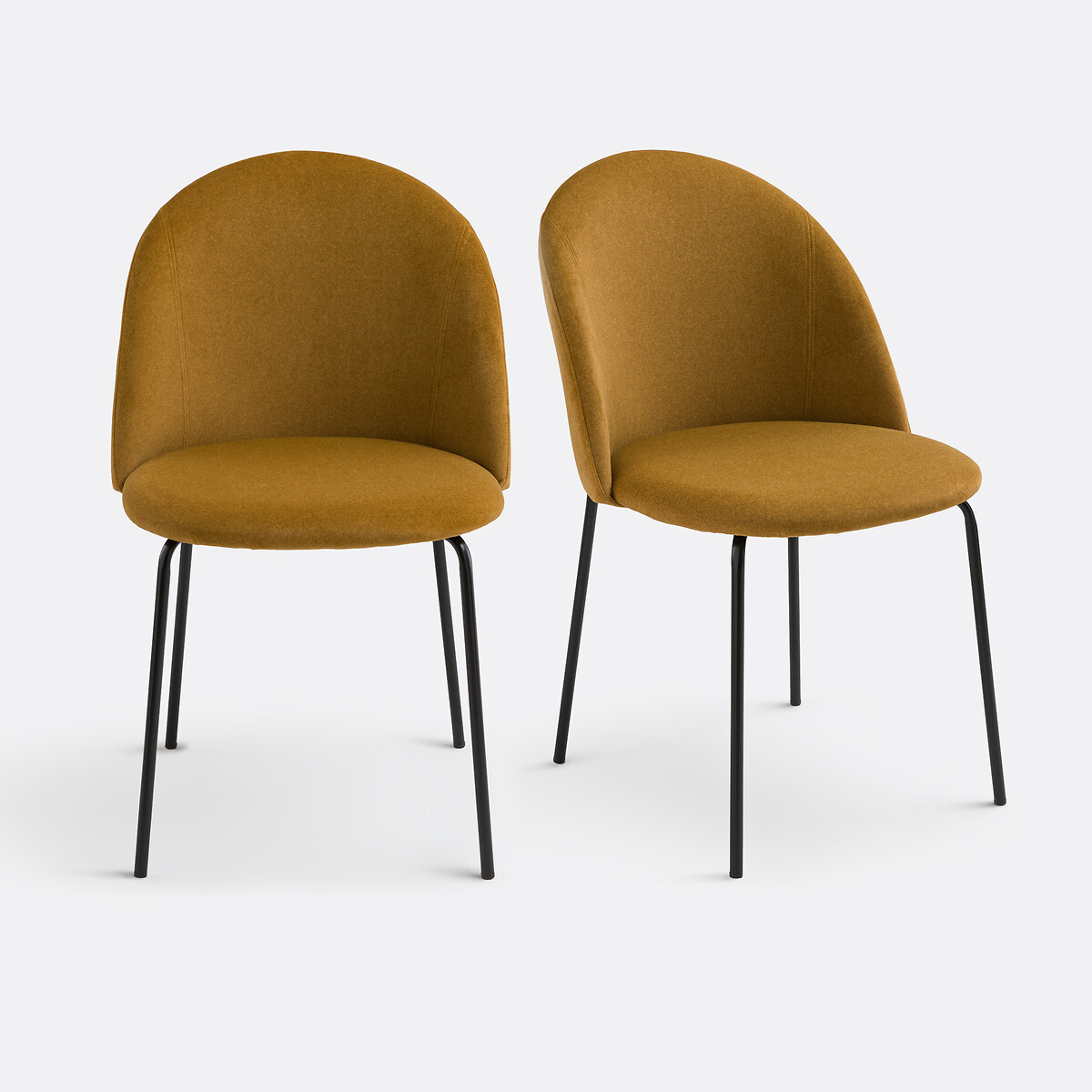 Lot de 2 chaises velours, Nordie ambre, LA REDOUTE INTERIEURS