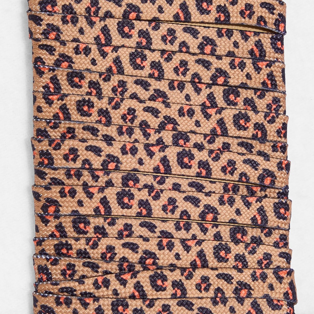 Paire de lacets imprimé léopard marron camel, GRAIN DE MALICE